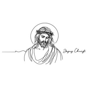 Continuous Line - Jesus Christ Design